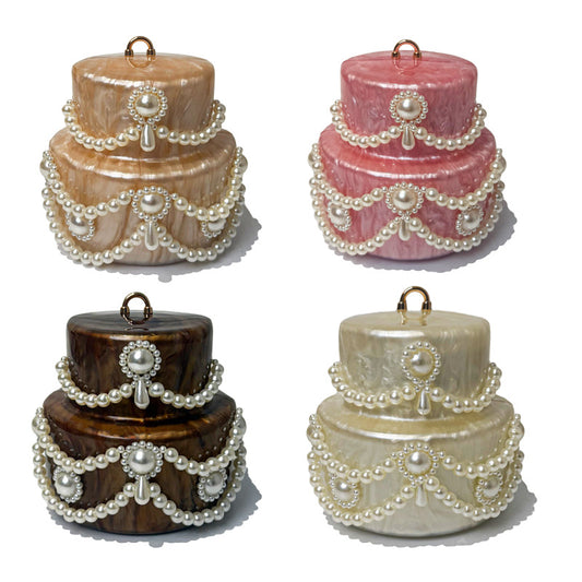 Women's Shaped Cake Fashion Wedding The Dinner Evening Bags