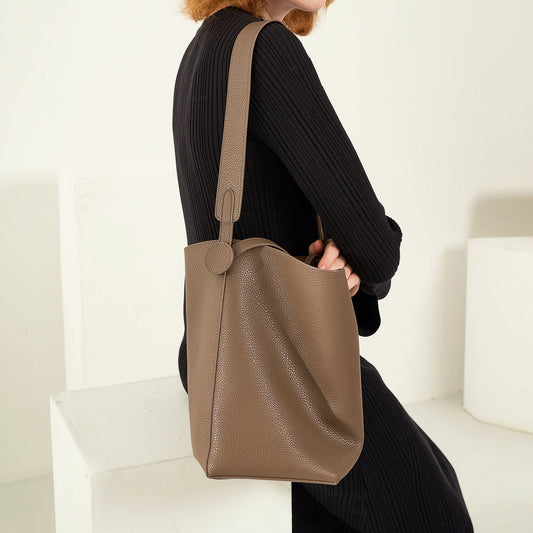 Design Cowhide Simple Large Capacity Portable Bags