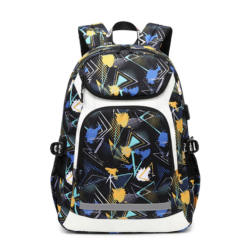 Men's High Thermal Transfer Printing Waterproof Computer Backpacks