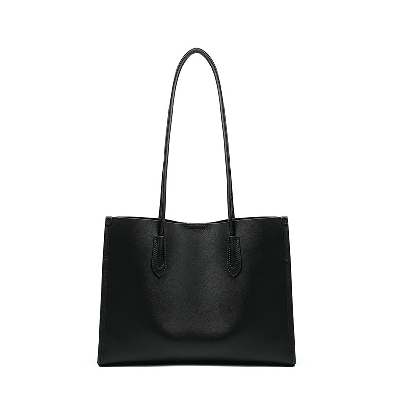 Women's Large Capacity Totes Korean Genuine Leather Shoulder Bags