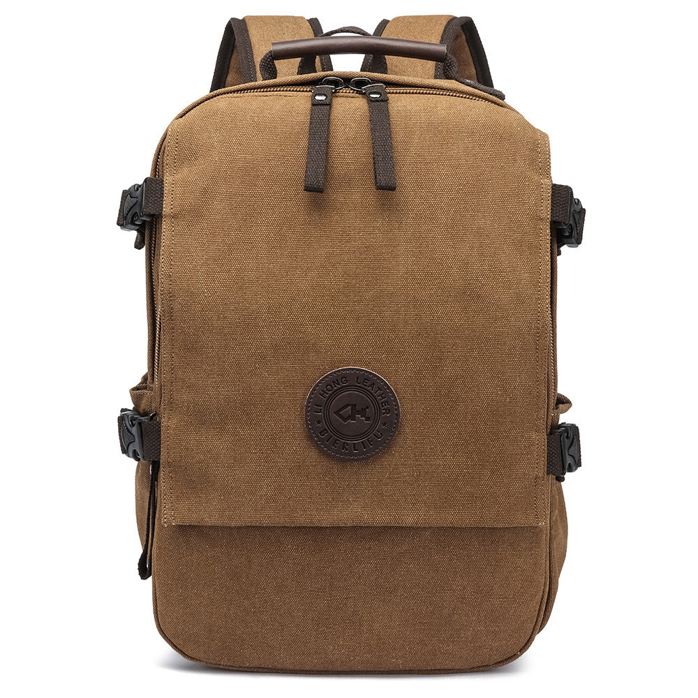 Vintage Flip Fashion Canvas Leisure Computer Backpacks