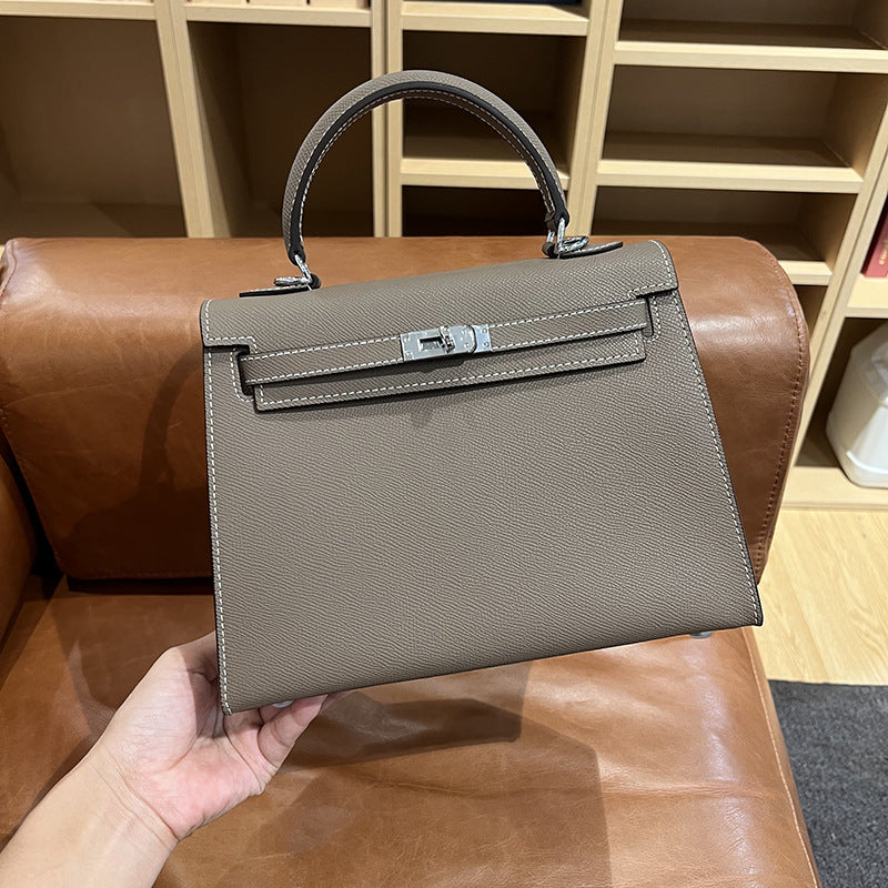 Women's Second Generation Palm Print Kelly Leather Fashion Pouches Mini Shoulder Bags