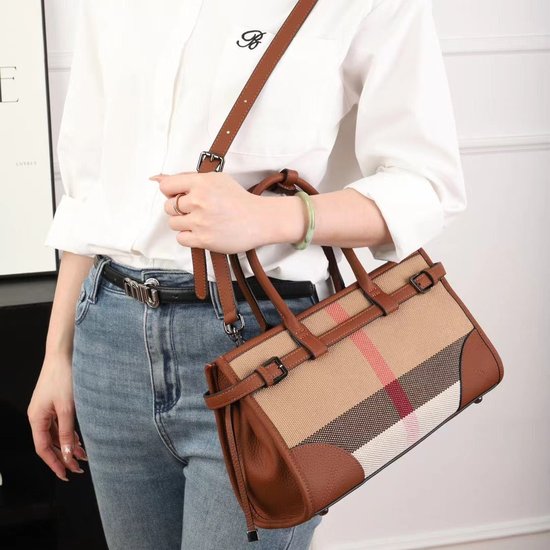 Women's Leather Niche Genuine Layer Cowhide Tops Handbags