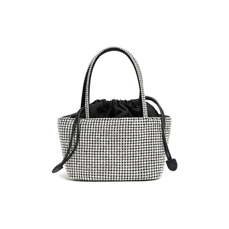 Women's King Rhinestone Summer Diamond Drawstring Vegetable Evening Bags