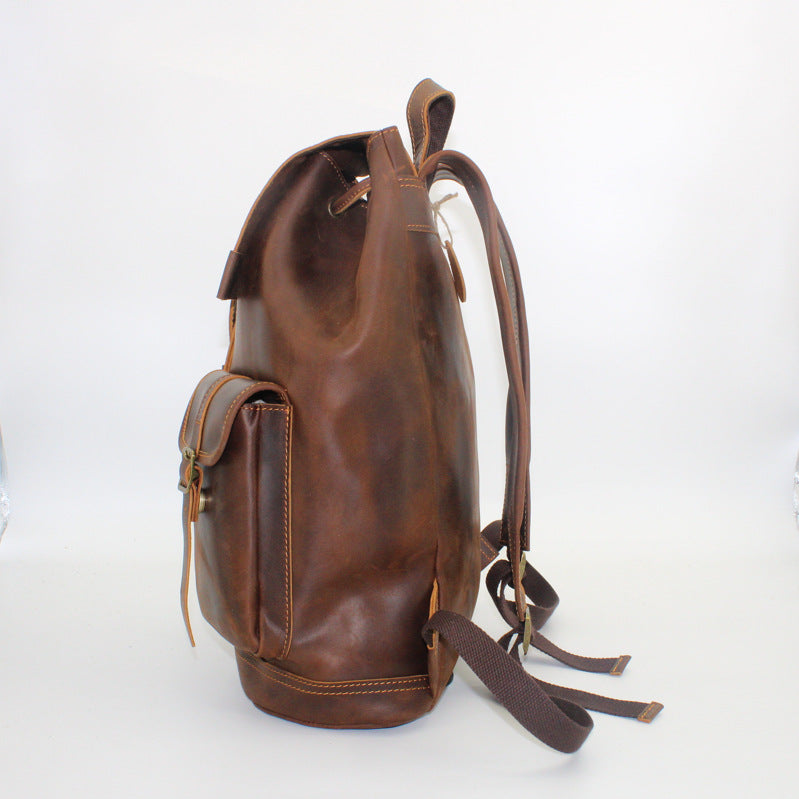 Beautiful New Men's Leather Large Capacity Backpacks