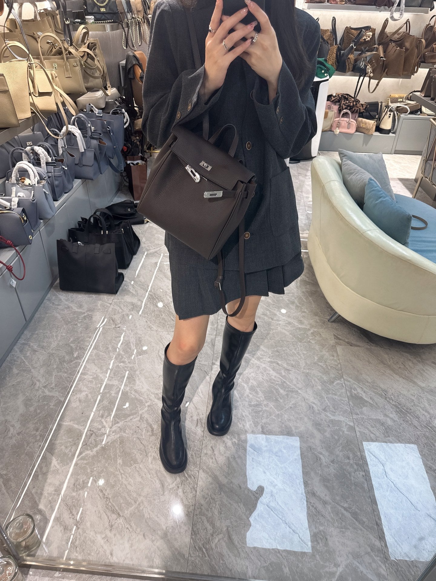 Women's First Layer Cowhide Retro Fashion Genuine Leather Backpacks