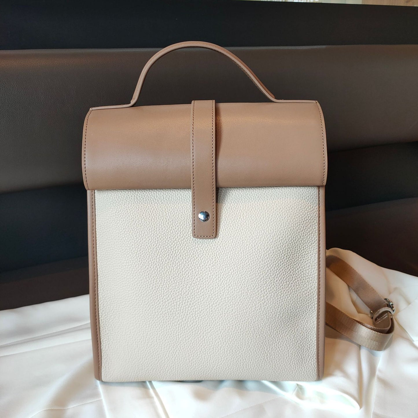 Women's Eu South Korea Top Layer Cowhide Backpacks