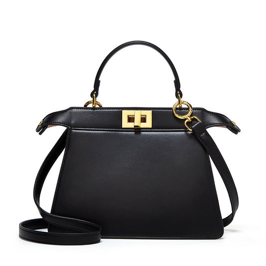 Women's Korean Fashionable Simple Solid Color Kelly Bags