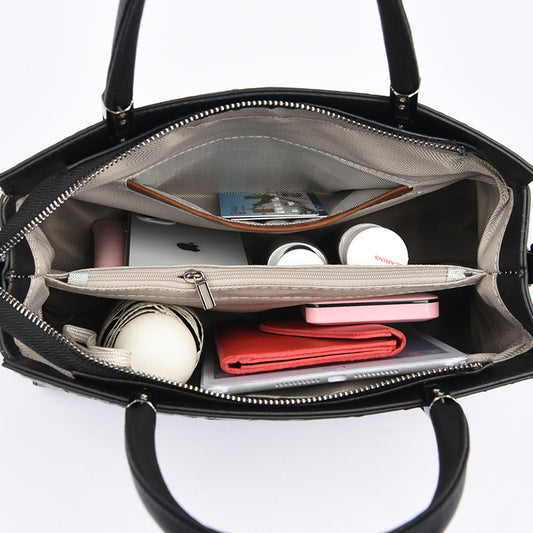 Women's Printed Mother Simple Generous Trendy Portable Handbags