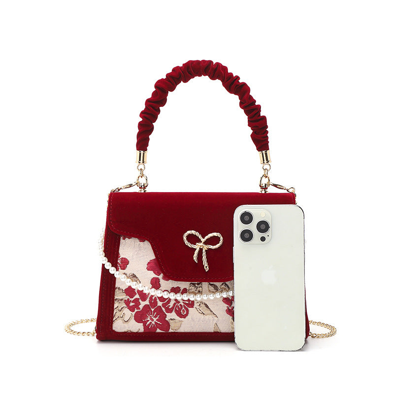 Pretty Red Wedding Bridal High-grade Mother Shoulder Bags