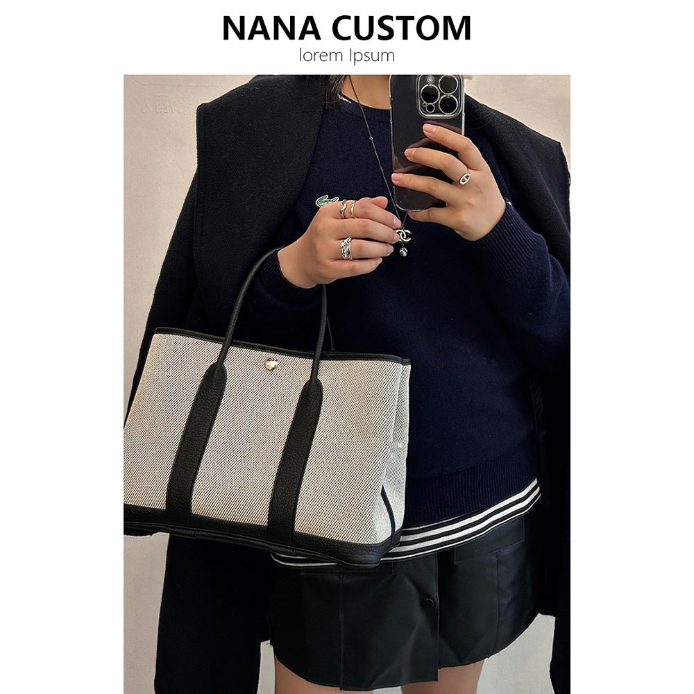 Women's High-grade Portable Canvas Large Capacity Tote Bags