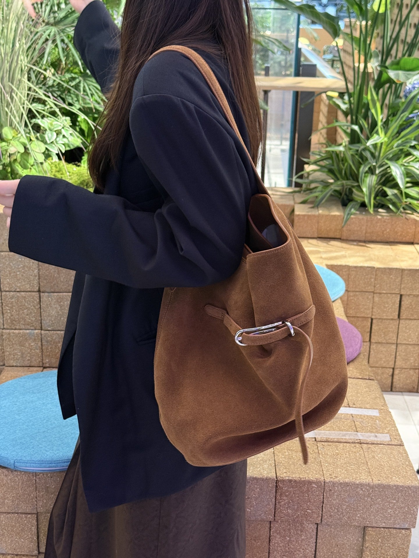 Charming Layer Cowhide Large Capacity Commuter Tote Bags