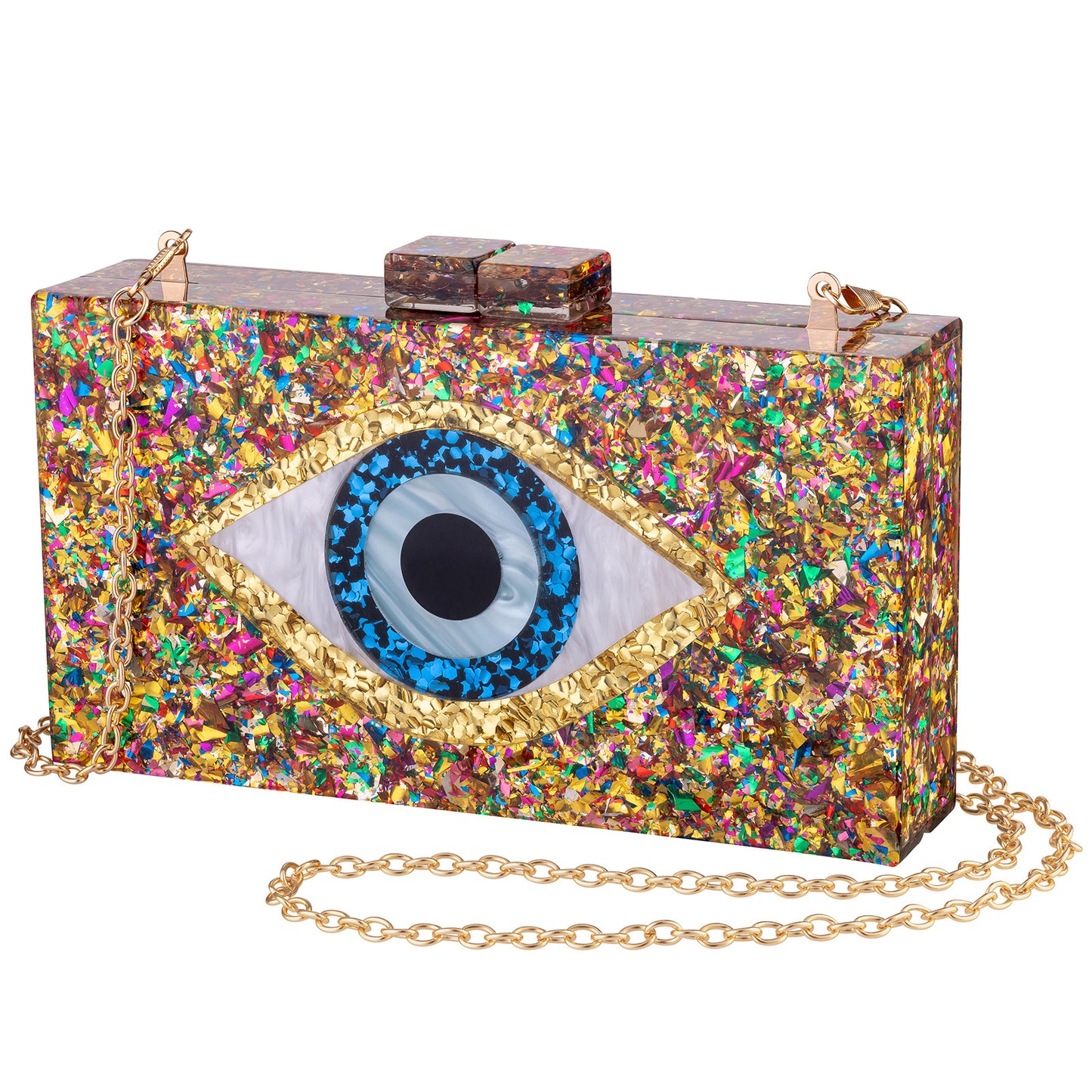 Acrylic Wedding Dinner Clutch Chain Eye Evening Bags