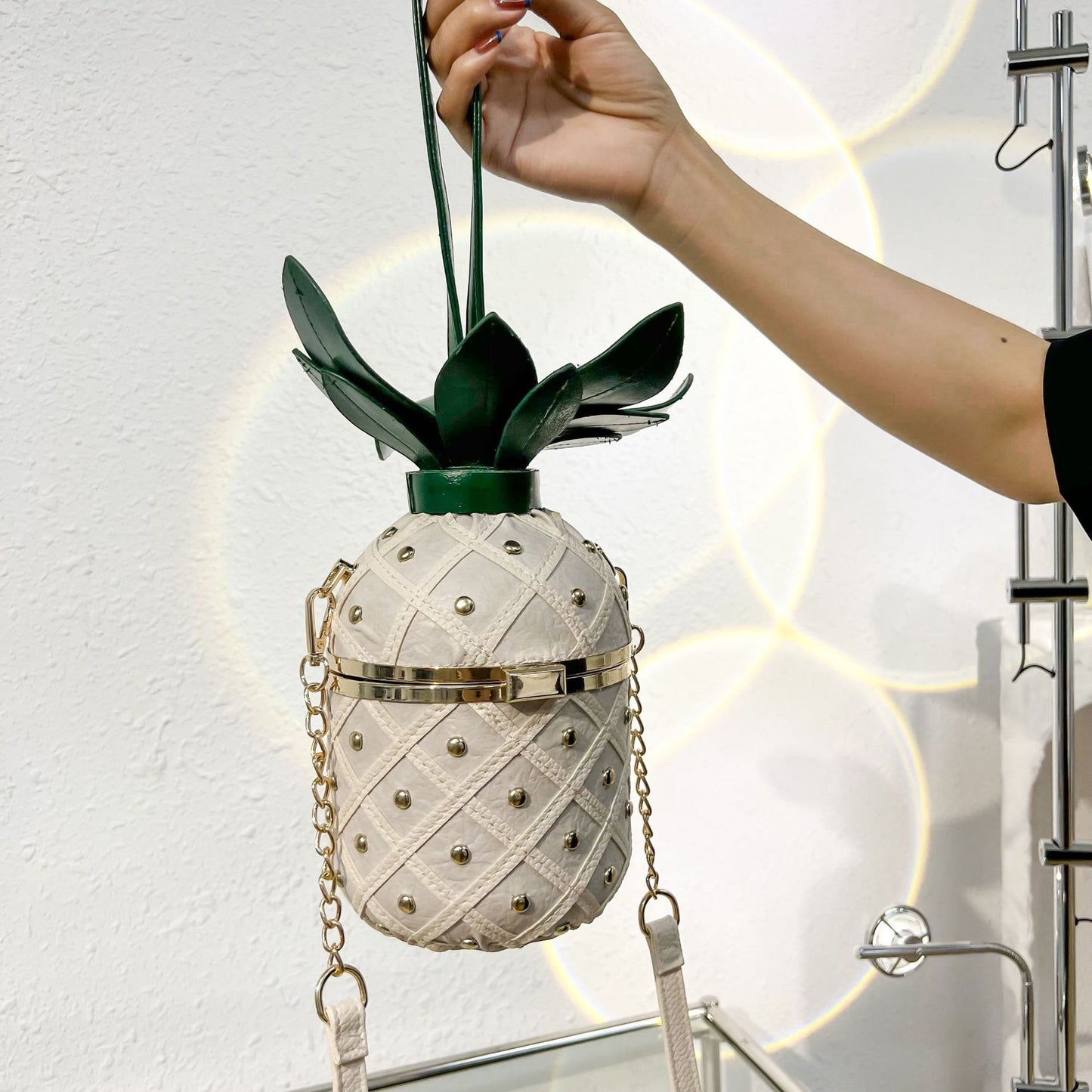 Pineapple Style Fresh Literature Art Rivet Bags