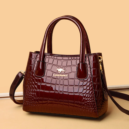 Women's Slouchy Creative Patent Leather Glossy Handbags