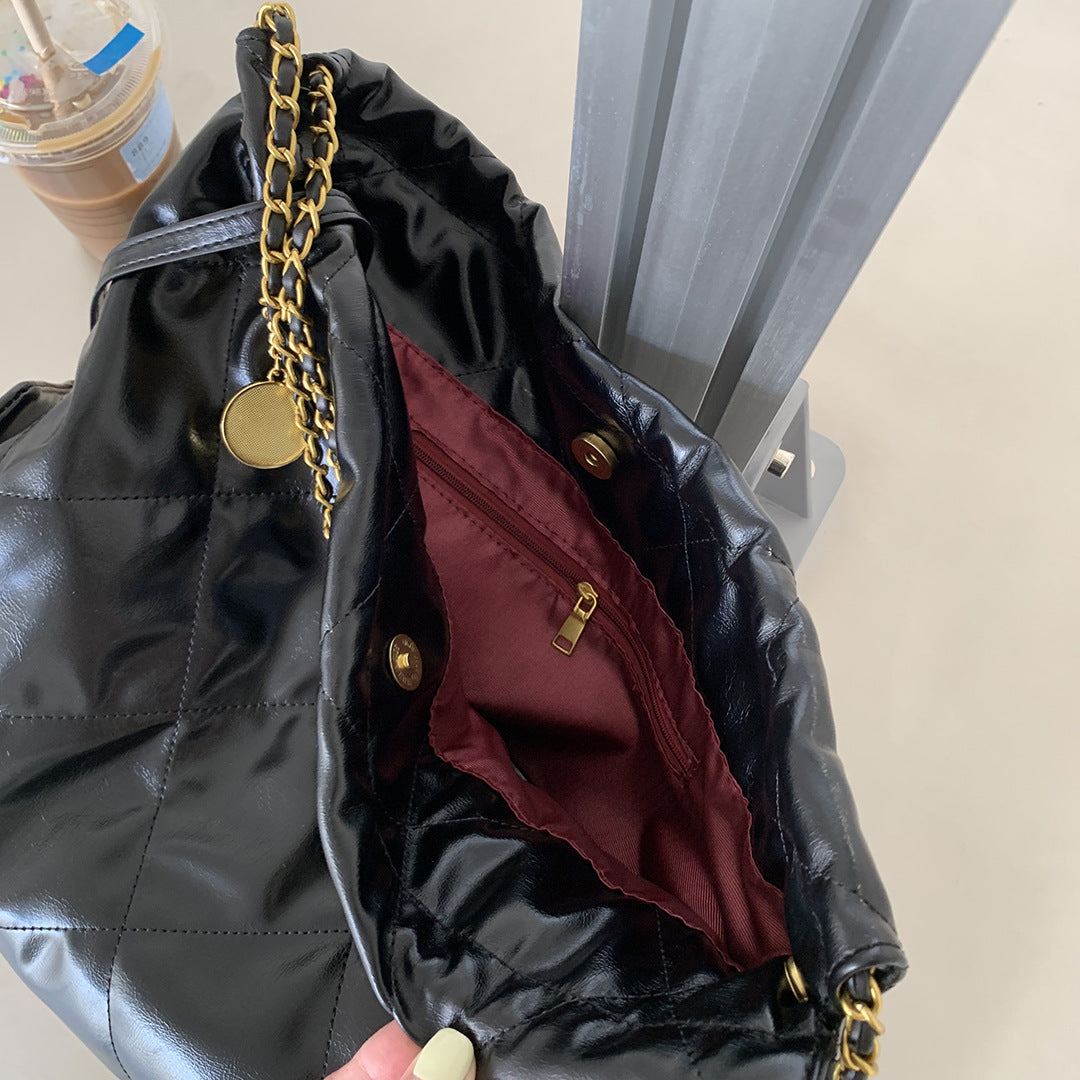 Women's Trendy Textured Western Style Soft Leather Large Shoulder Bags