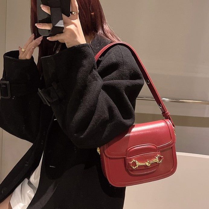 Women's Pretty Saddle Underarm Fashion Bridal Shoulder Bags