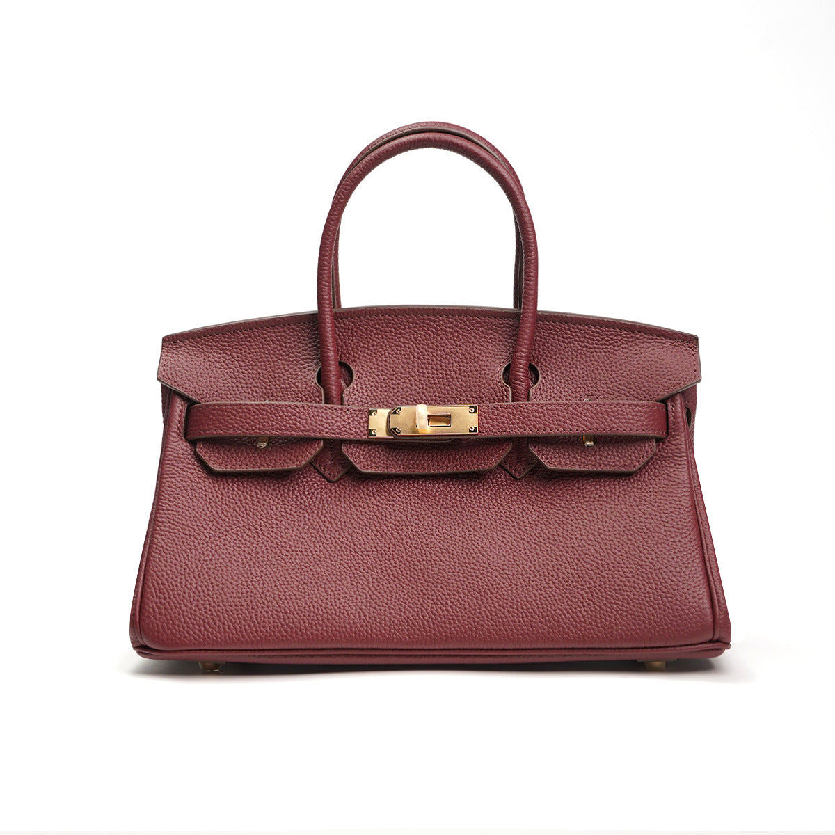 Women's Genuine Cattlehide Leather Surface Portable Horizontal Shoulder Bags