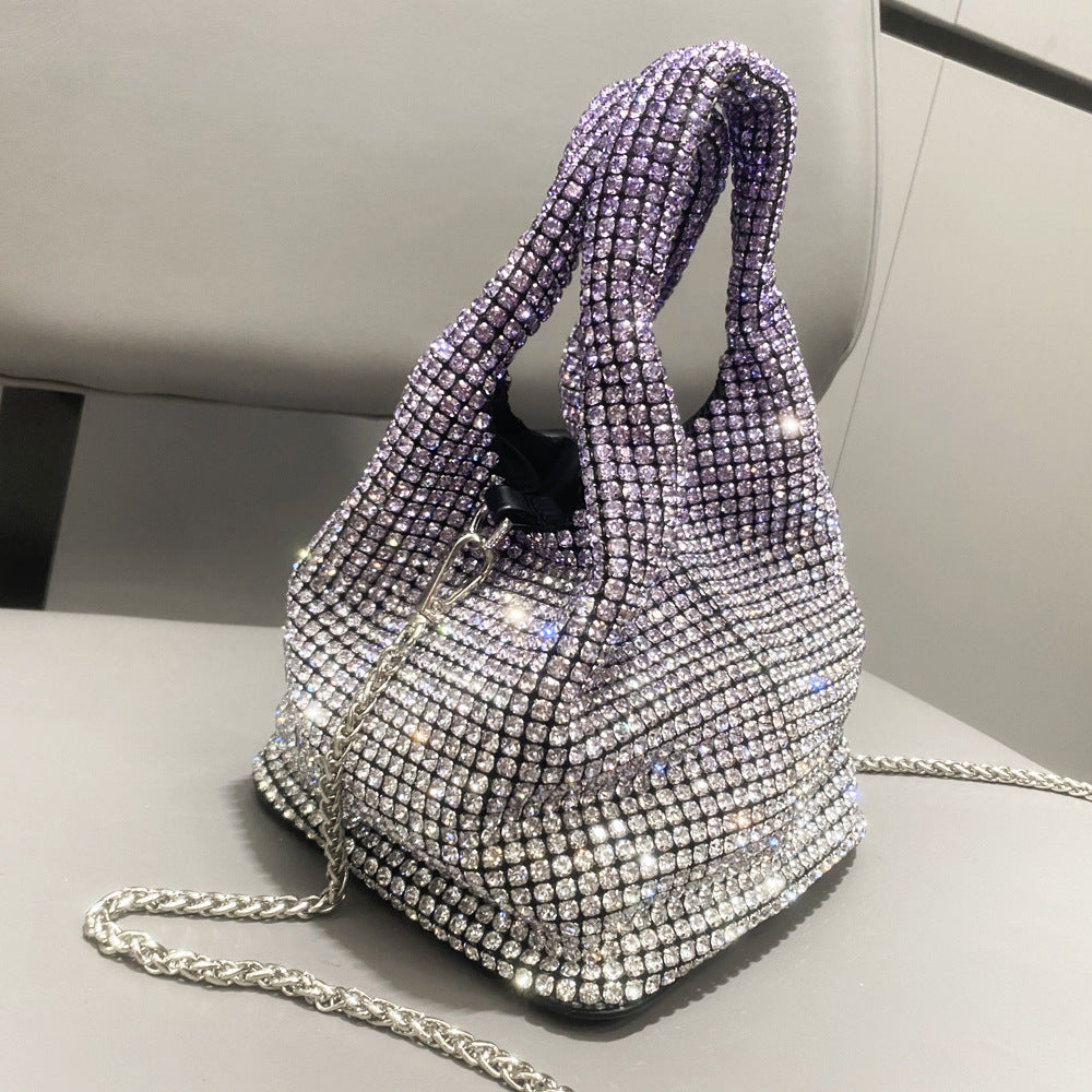 Women's Versatile Rhinestone Portable Chain Hand Shoulder Bags
