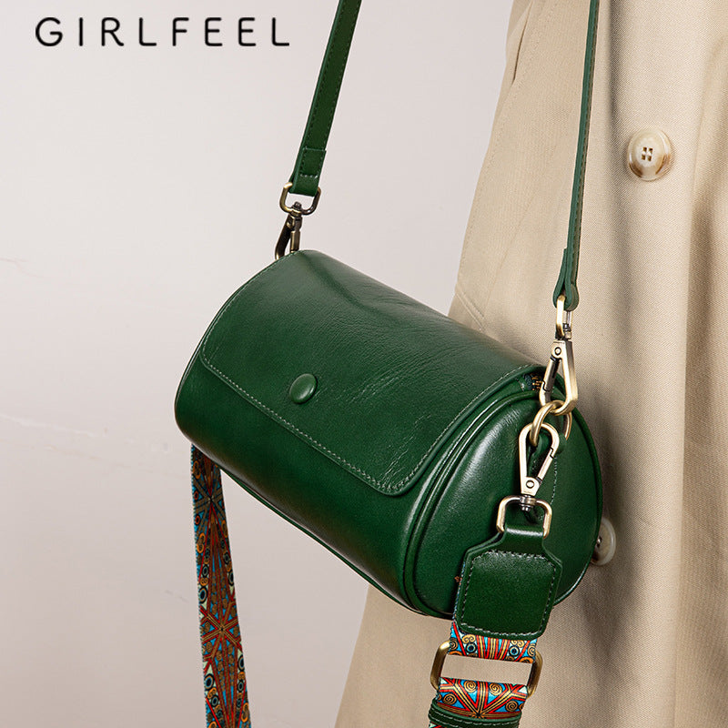 Women's High-grade Retro Vegetable Tanning Leather Genuine Bags