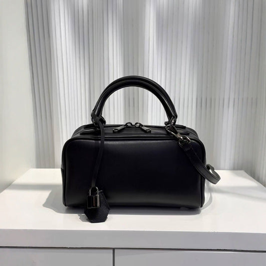 Women's Lambskin Portable Fashion Simple Latch Design Handbags
