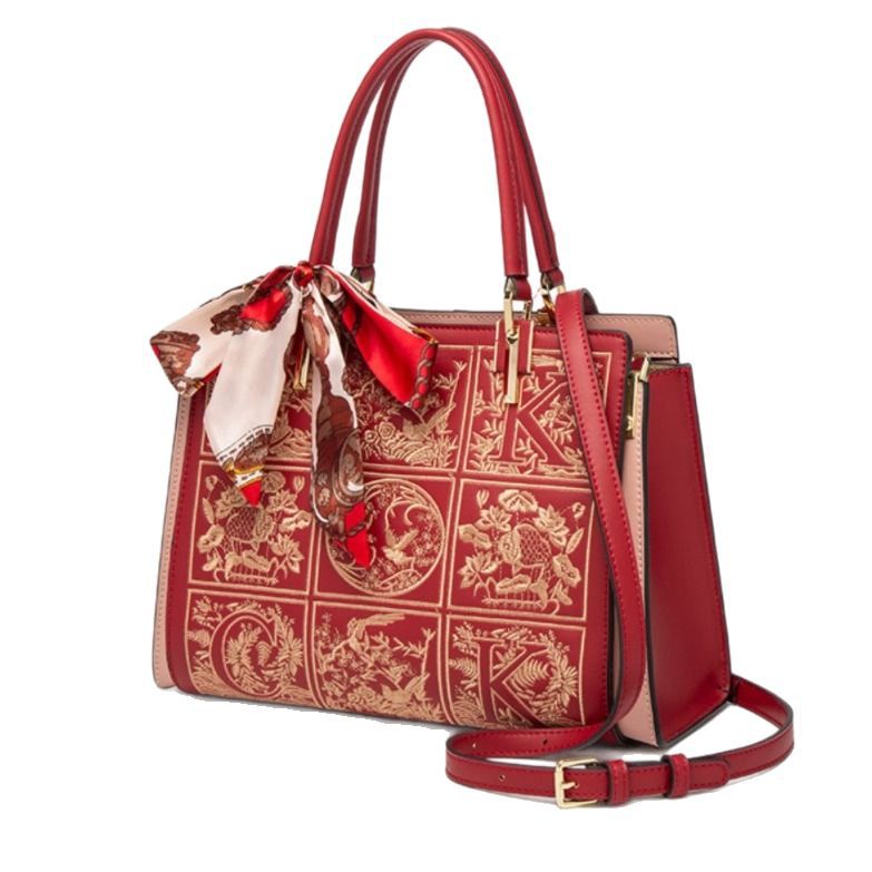 Women's Mother Embroidered Fashion Large Capacity Wedding Shoulder Bags
