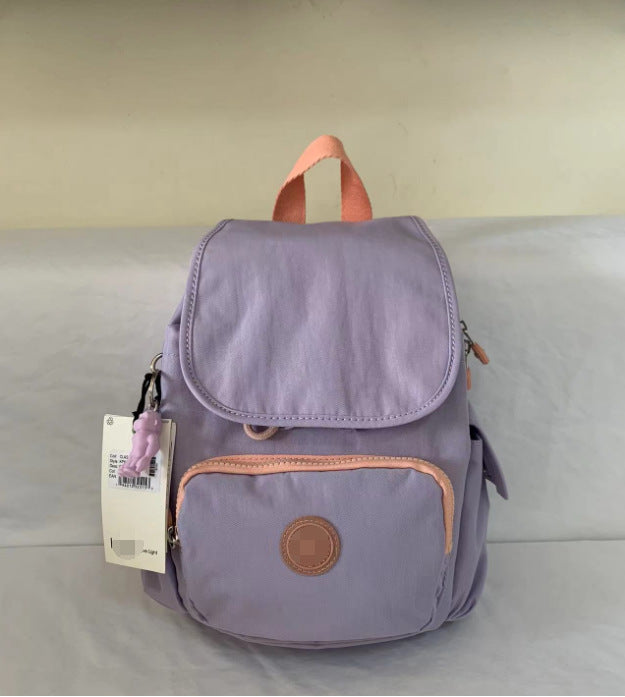 Women's Summer Nylon Canvas Monkey Urban Simple Backpacks