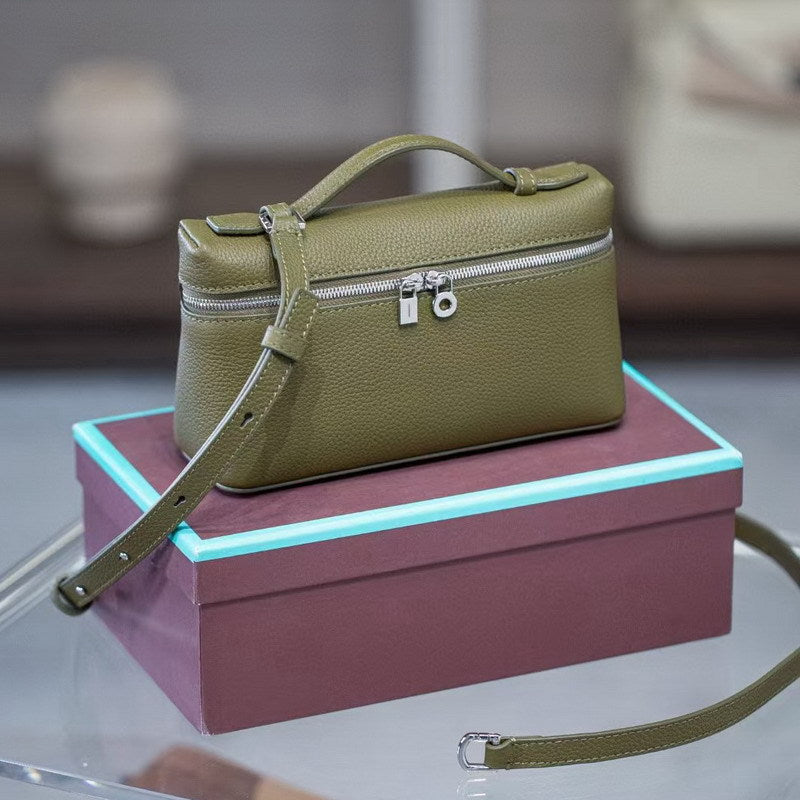 Women's Leather Pattern Lunch Box Mini Handbags