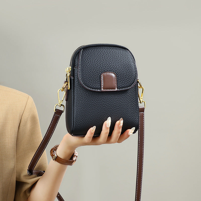 Women's Cell Leather Refined Stylish Versatile High-grade Crossbody Bags