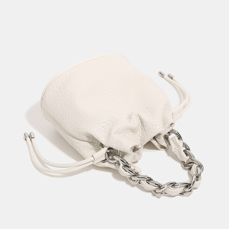 Women's Fashion Chain Lychee Pattern High-grade Niche Crossbody Bags