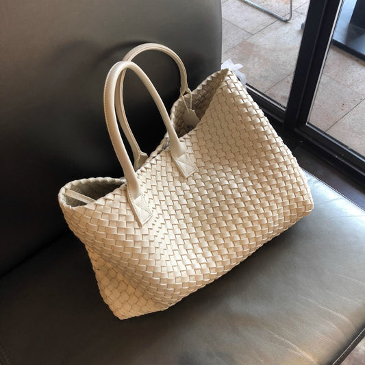 Women's Handmade Woven Big Large Capacity Fashion Shoulder Bags