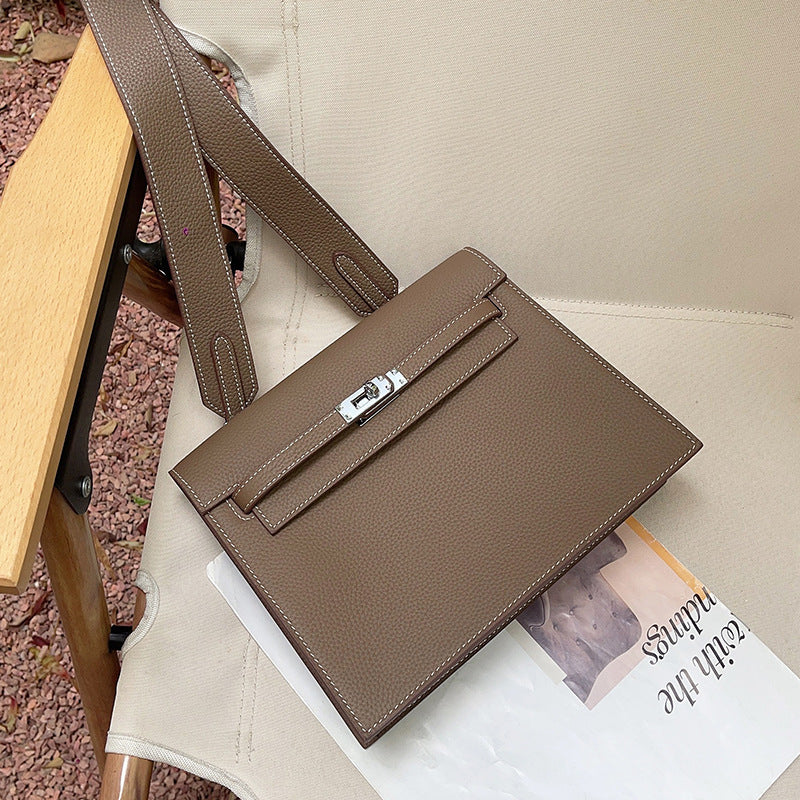 Women's Genuine Leather Kelly Dancing Fashion Strap Crossbody Bags