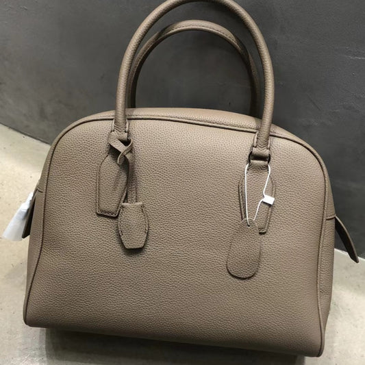 Women's Leather Surface Large Capacity Boston Pillow Shoulder Bags
