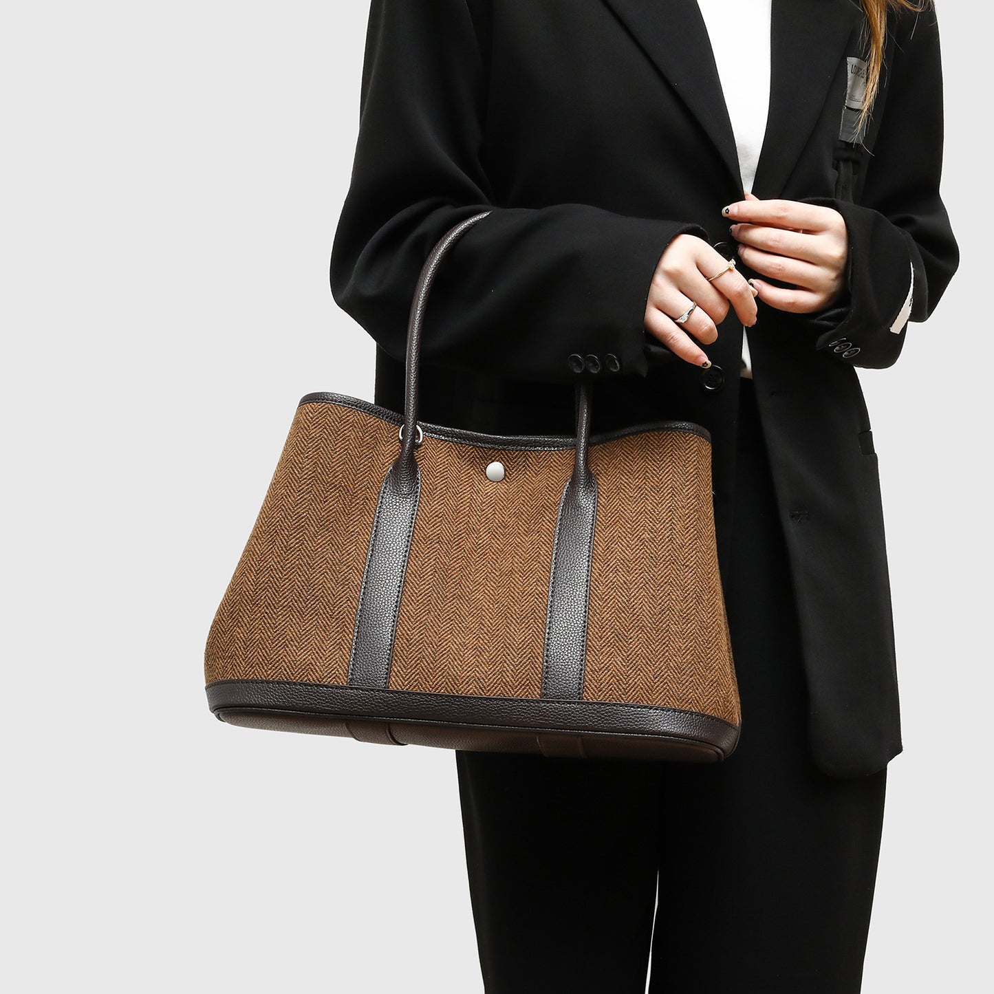 Slouchy Comfortable Women's Capacity Contrast Color Handbags