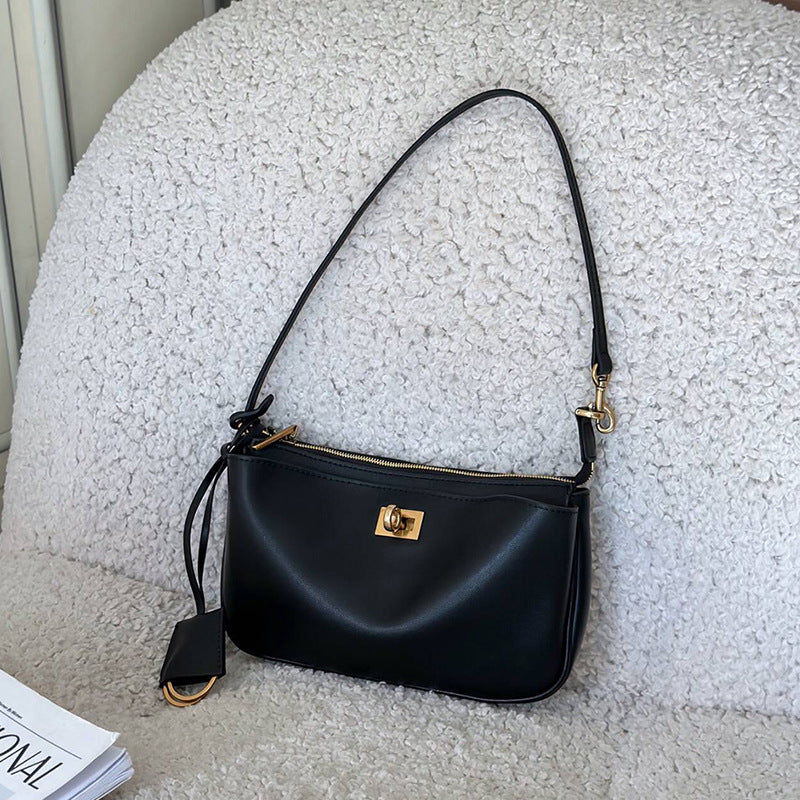 Layer Cowhide Premium Retro Underarm Mahjong Shoulder Bags