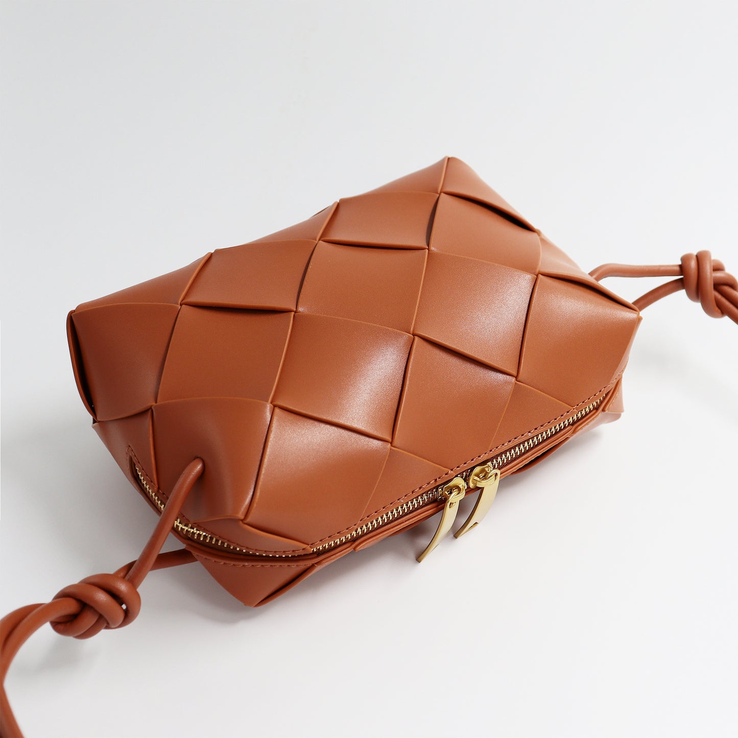 Women's Niche High-grade Genuine Leather Diamond Pattern Crossbody Bags