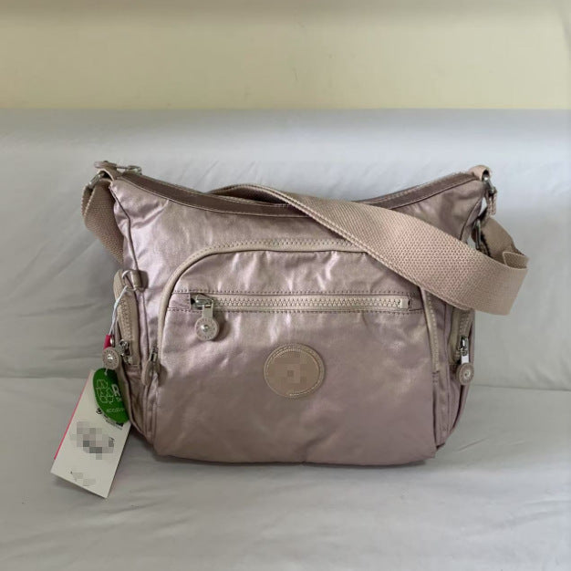 Spring Monkey Mesh Purple Series Nylon Crossbody Bags