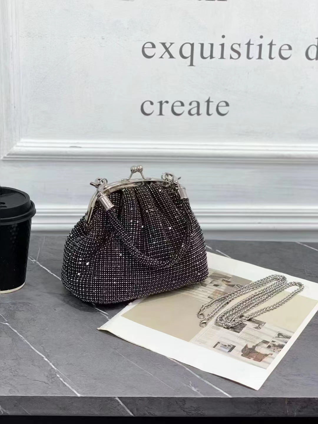 Rhinestone Niche Popular Portable Light Luxury Armpit Bags