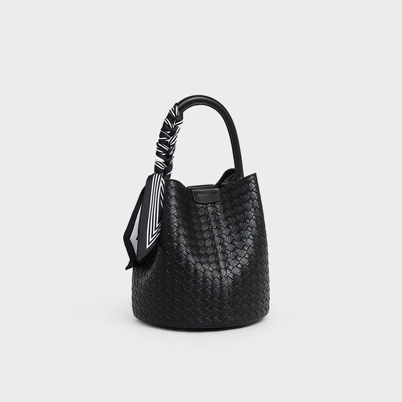 Women's Genuine Leather High Sense Woven Crossbody Bags