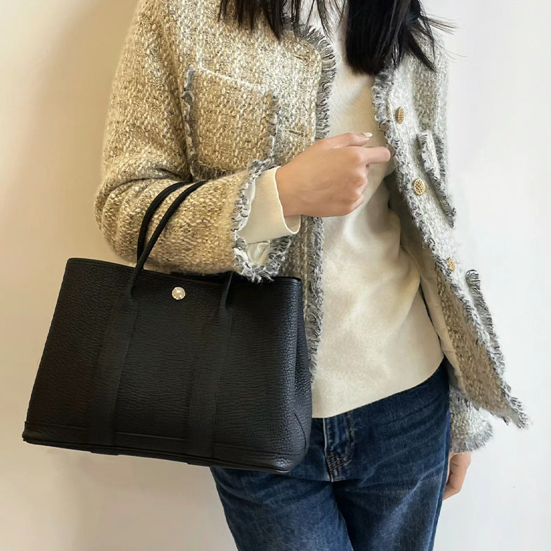 High-grade High Quality First Layer Cowhide Commuter Large Handbags