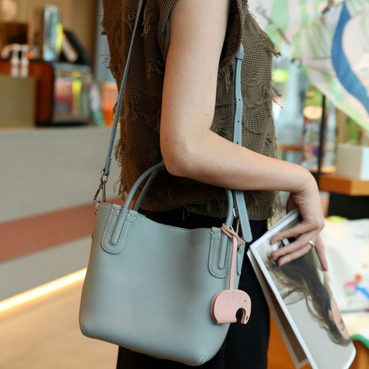 Women's Popular Genuine Leather Vegetable Basket Handbags