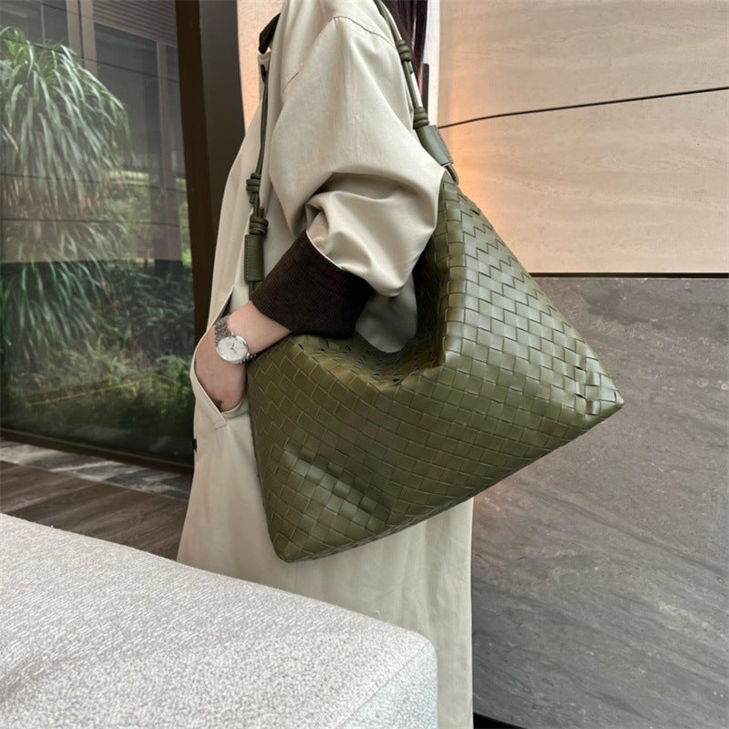 Attractive Women's Woven Large Capacity Underarm Shoulder Bags