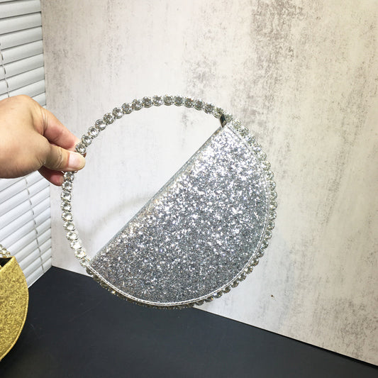 Women's Niche Rhinestone Versatile French Fashion Dinner Handbags