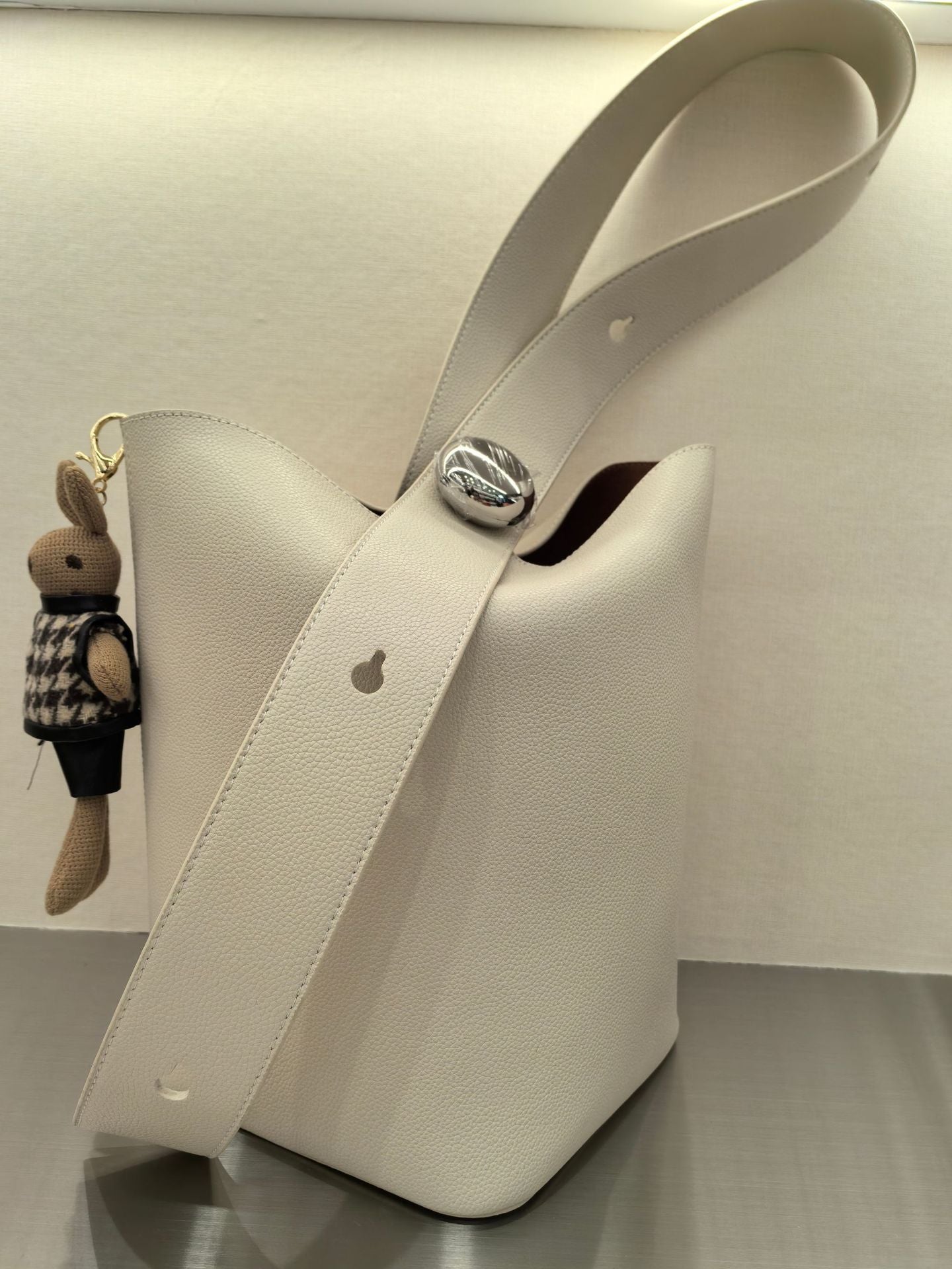 Classic Fortune Imported Cowhide Pattern Gold Crossbody Bags