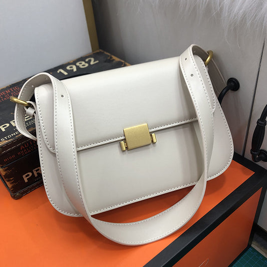 Women's Underarm Design Fashion Cattlehide Leather Shoulder Bags