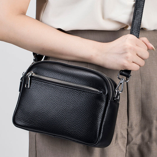 Women's Fashion Mother Triple Zipper Mobile High-grade Shoulder Bags