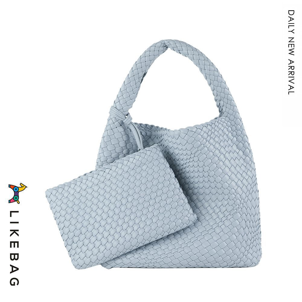 Business Commute Large Capacity Hand-woven Female Shoulder Bags