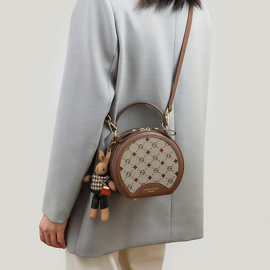 Women's Affordable Luxury Fashion High Sense Round Crossbody Bags