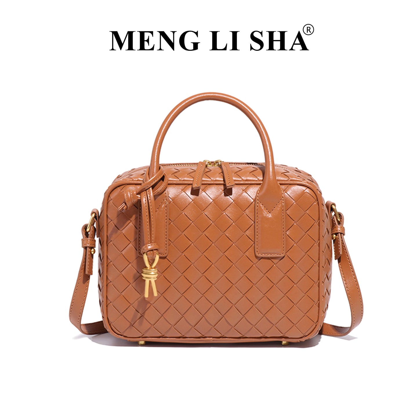 Trendy Classic Hand-woven Boston Pillow Portable Shoulder Bags