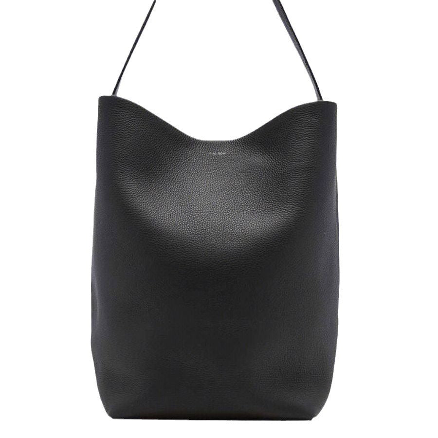 Women's High-grade Lychee Pattern Cowhide Large Capacity Totes Crossbody Bags